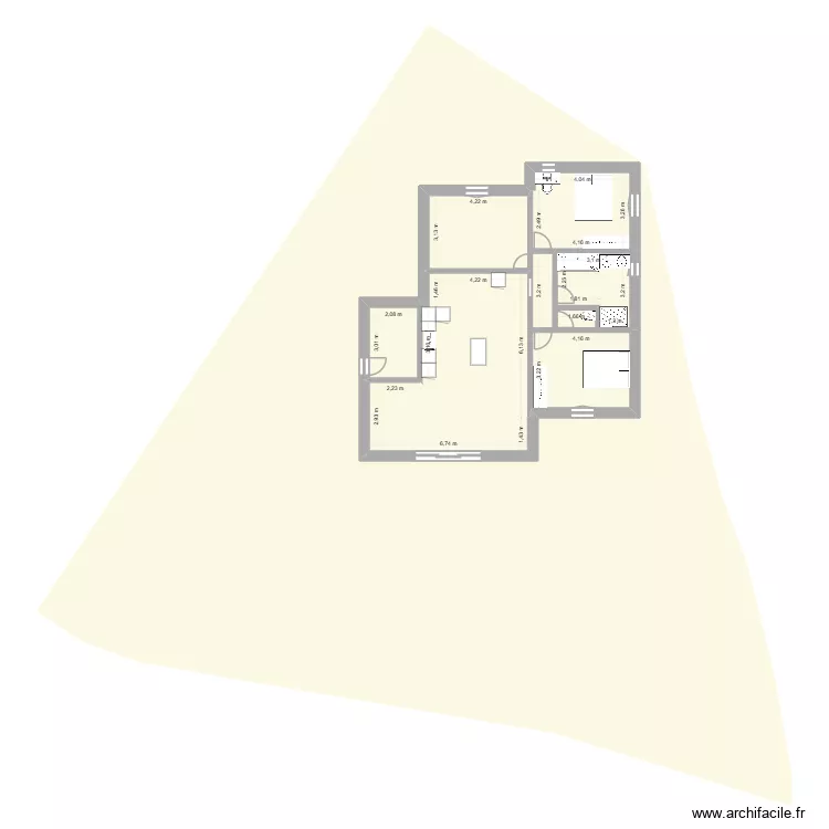 plan version 4 claude. Plan de 8  et 99 m²