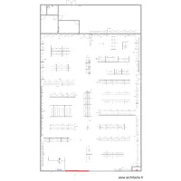 Autun plan / bureau + gondoles + elec '