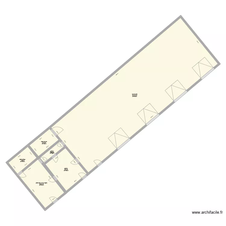 hangar Cairanne modifi&eacute; 25-01-24. Plan de 
