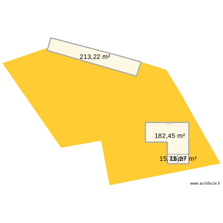 beno. Plan de 4 pièces et 428 m2