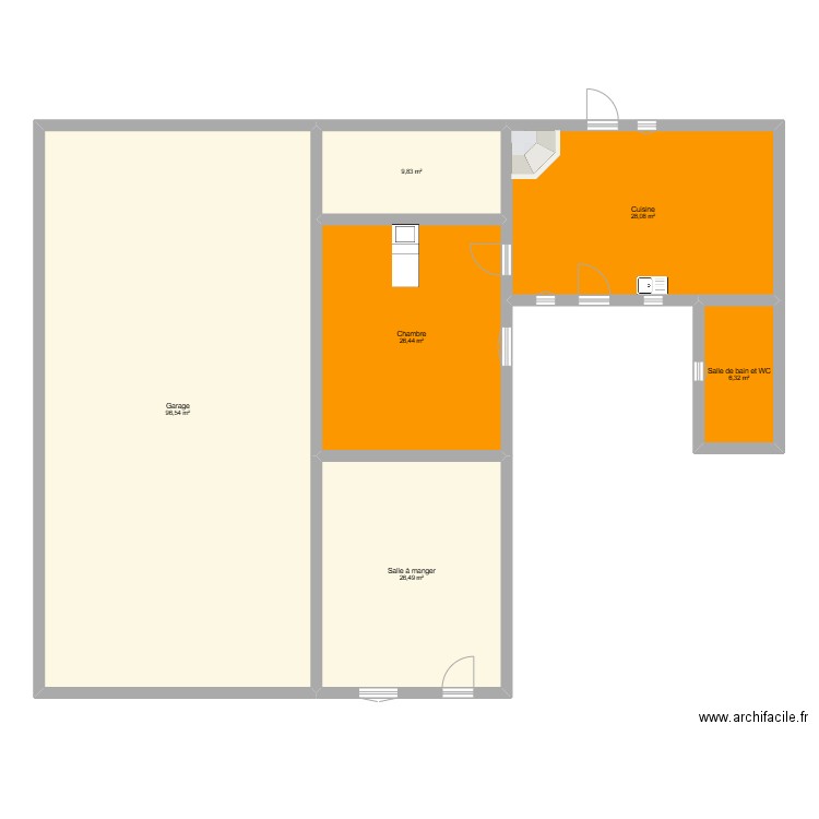 zanconato. Plan de 6 pièces et 194 m2