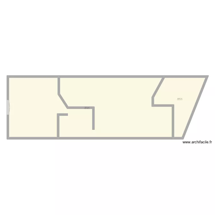 PLAN 1ER GANSHOREN. Plan de 2  et 174 m²