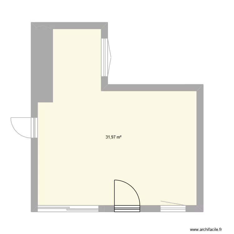 Fulvo F - Transformation annexe - atelier_V01_ouverture complète. Plan de 1 et 32 m² Fulvo F - Transformation annexe - atelier_V01_ouverture complète. Plan de 1 et 32 m²