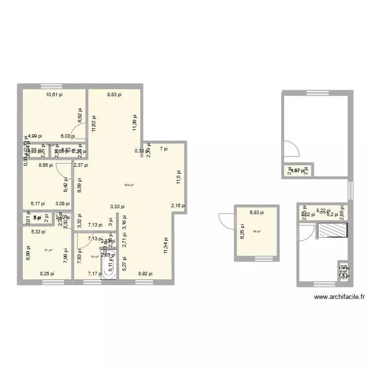 Cit&eacute; immobili&egrave;re SENC. Plan de 10  et 78 m²
