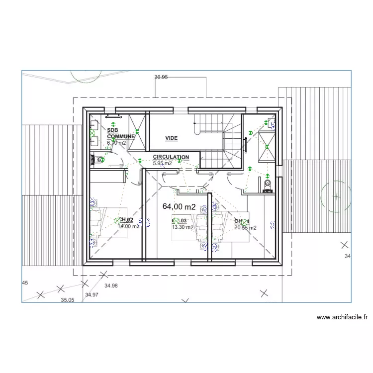 ETAGE TANGUY BOUCHEROT. Plan de ETAGE TANGUY BOUCHEROT. Plan de