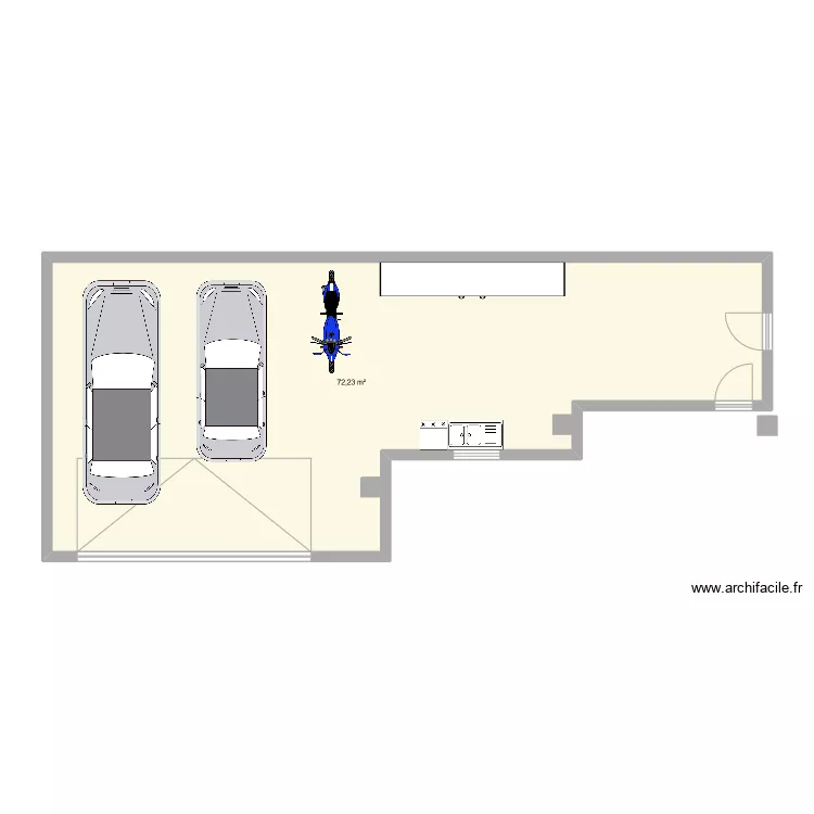 Plan garage futur. Plan de 
