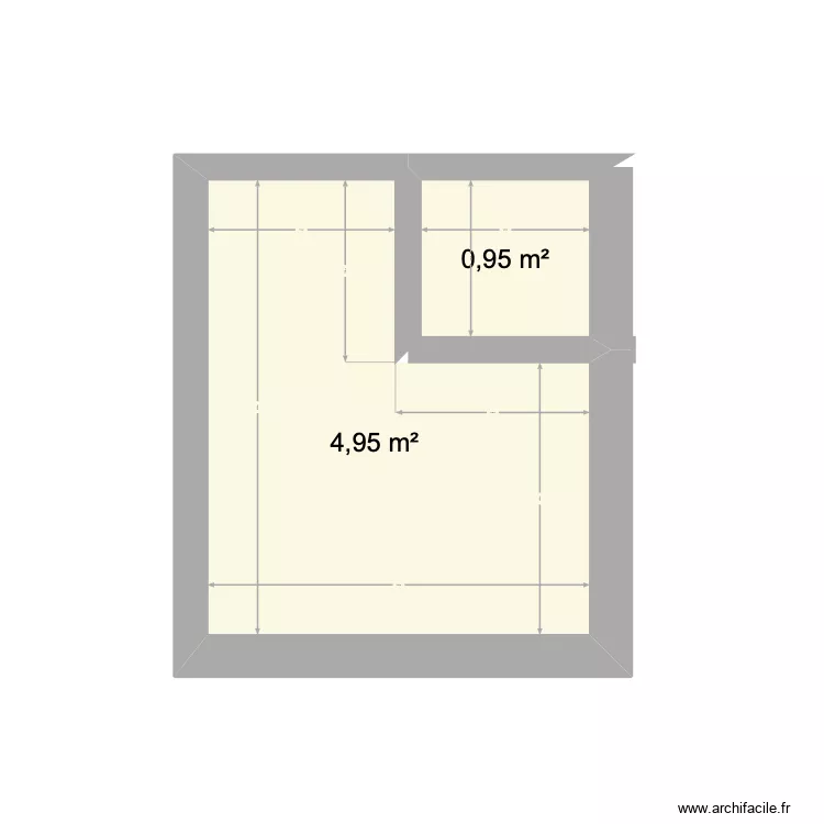 ouisine castine. Plan de 2 et 6 m² ouisine castine. Plan de 2 et 6 m²