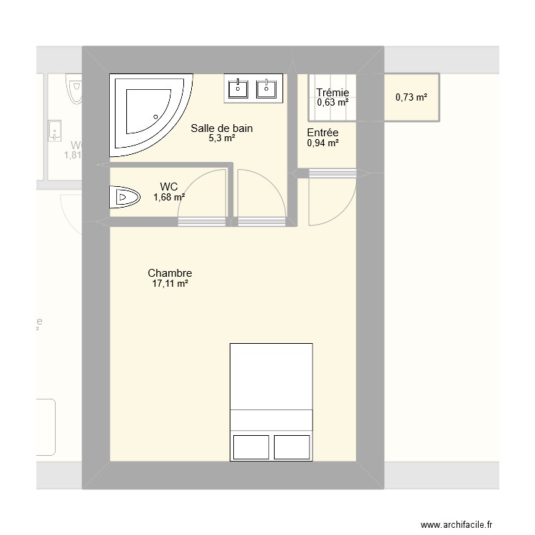 maison Poissy - extension gauche. Plan de 0 pièce et 0 m2