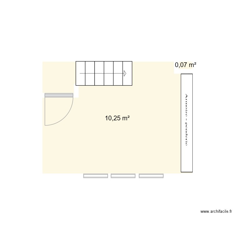 cha1. Plan de 2 pièces et 10 m2