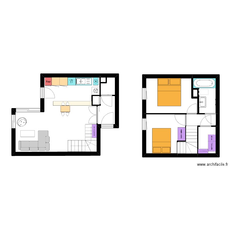 appart. Plan de 0 pièce et 0 m2
