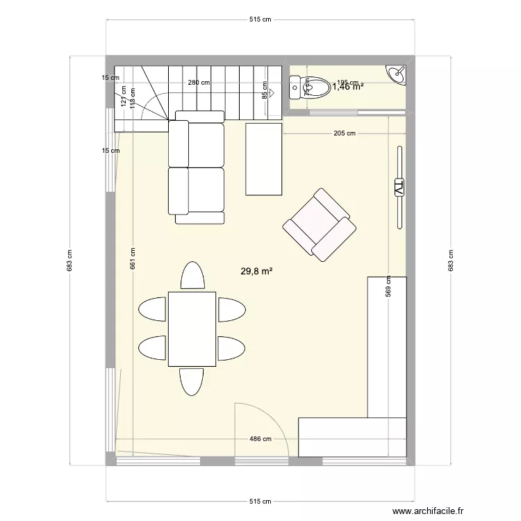 RDC maison V4.1. Plan de 