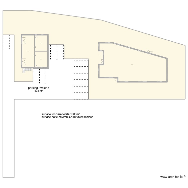 29 fenouillet avant travaux. Plan de 9 pièces et 4170 m2