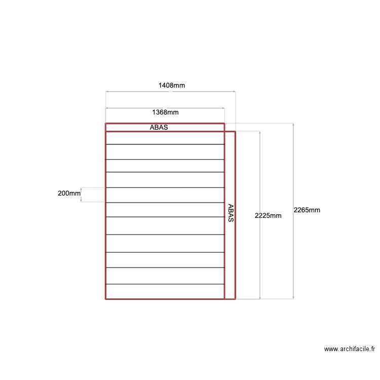 JAMES PLAQUE ALU. Plan de 3 pièces et 7 m2