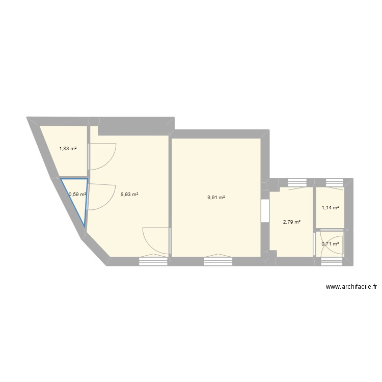 Kyka Perrine v origine. Plan de 0 pièce et 0 m2