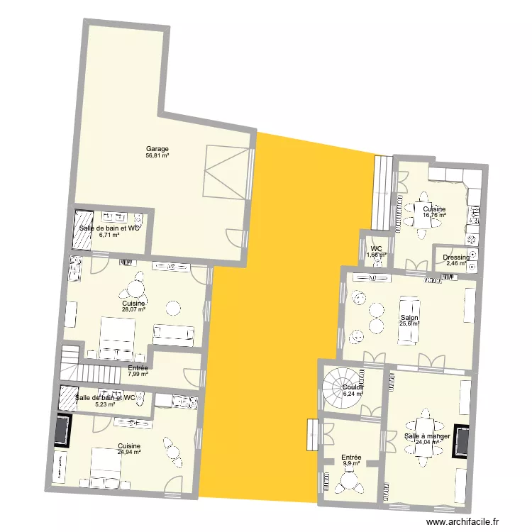 MONTARGIS 02. Plan de 37  et 592 m²