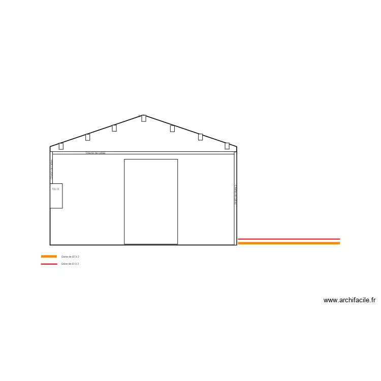 ROUSEAU: Piscine, local technique 01. Plan de 