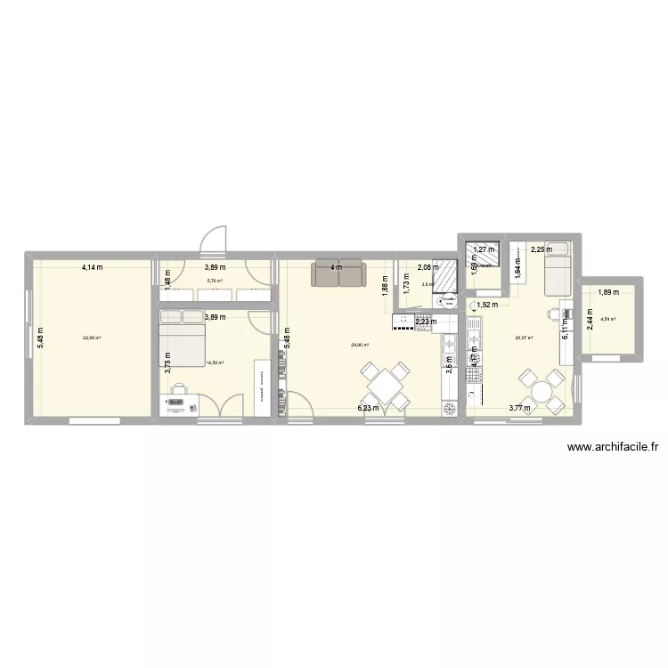 grehinais olivier. Plan de 8 Pièces et 103 m² grehinais olivier. Plan de 8 Pièces et 103 m²