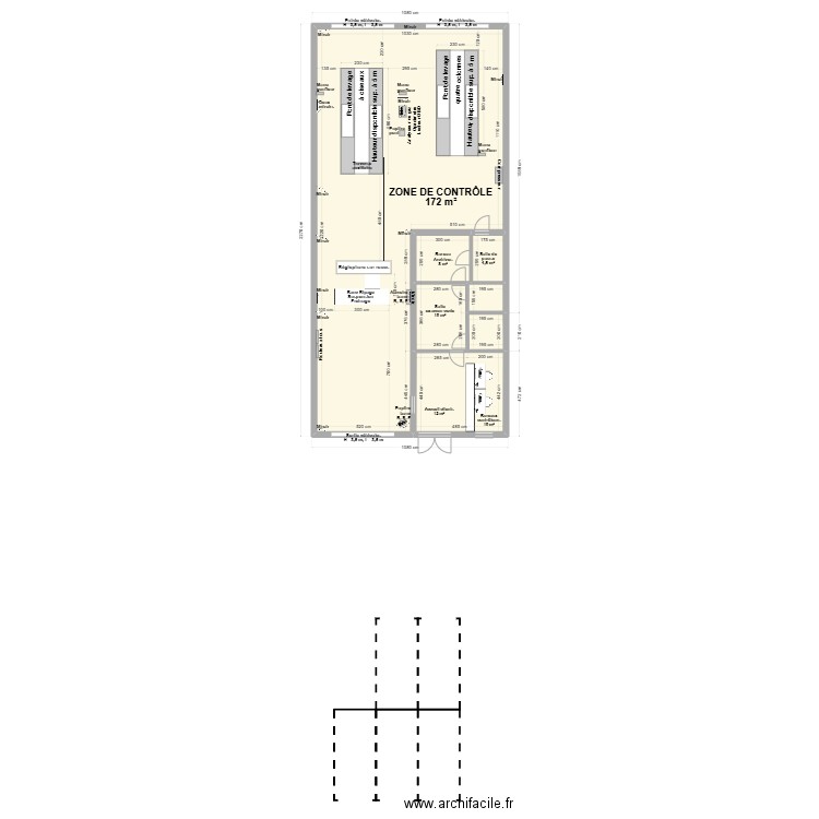 CCT VL  C. T.  MONTGISCARD 31COMO. Plan de 7 pièces et 223 m2