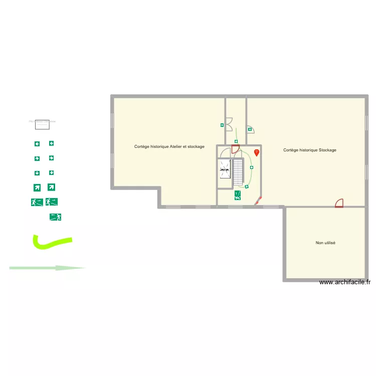 maison citoyenne deuxi&egrave;me &eacute;tage bis. Plan de 