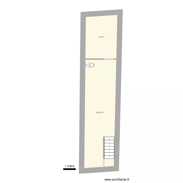 POTIERS 5 BIS RDC. Plan de 