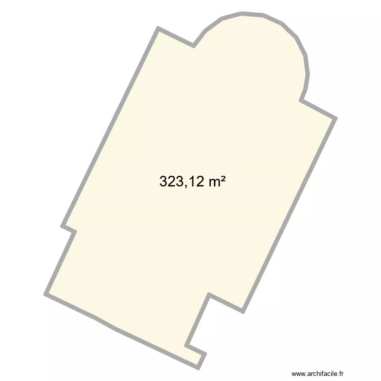 Eglise Brignac. Plan de 1  et 323 m²