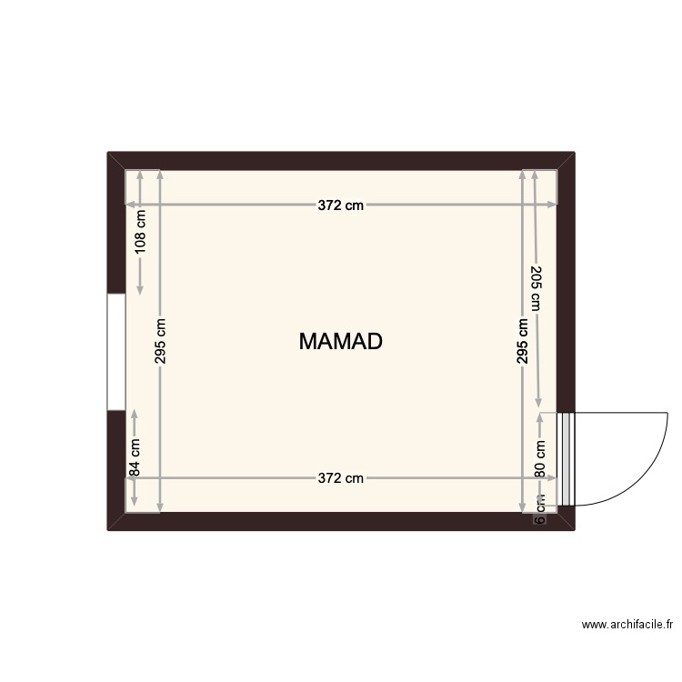 Mamad. Plan de 0 pièce et 0 m2