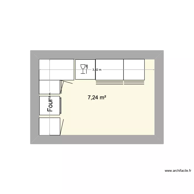 cuisine corrine. Plan de 