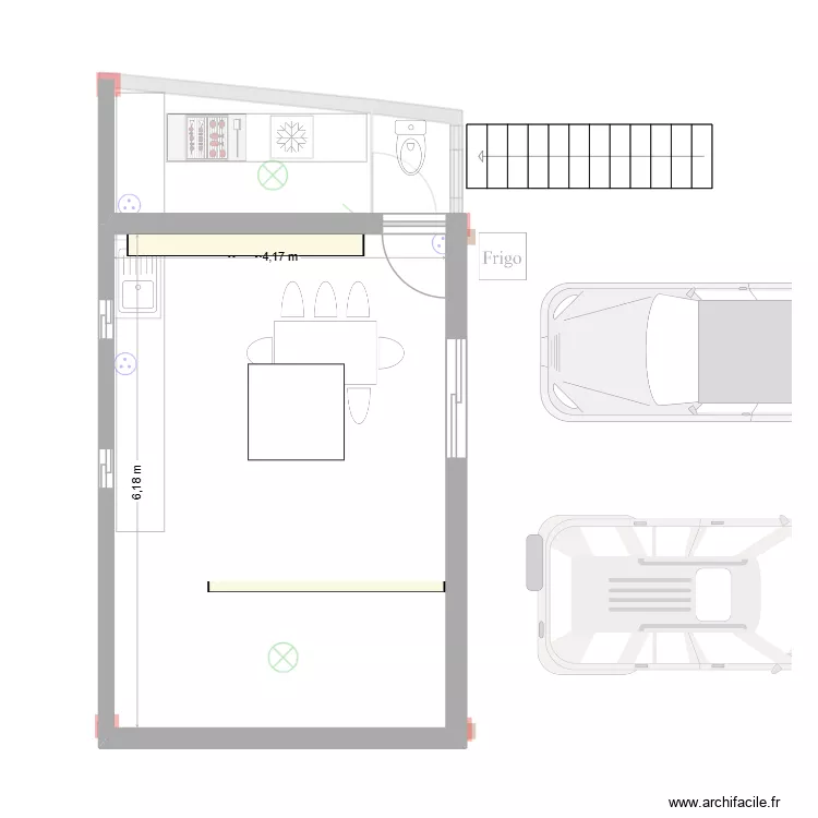EXT GARAGE ETAGE. Plan de 2 pièces et 27 m² EXT GARAGE ETAGE. Plan de 2 pièces et 27 m²