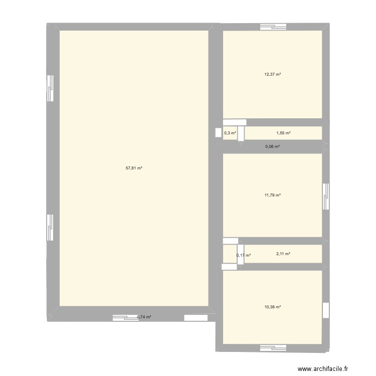 SAFET. Plan de 10 pièces et 98 m2