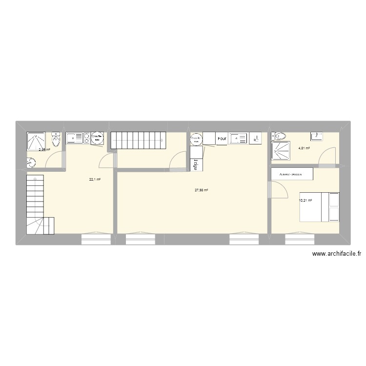 Gland Etage. Plan de 0 pièce et 0 m2