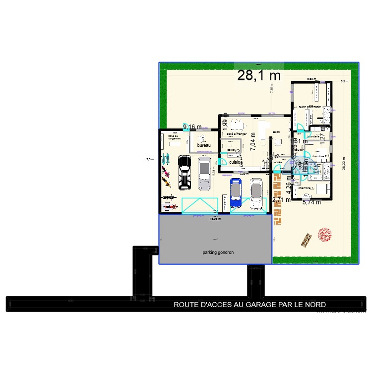 ACCES AU NORD. Plan de 0 pièce et 0 m2 ACCES AU NORD. Plan de 0 pièce et 0 m2