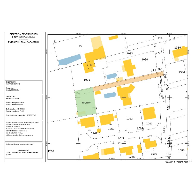9 CHE BARBEROUSSE. Plan de 0 pièce et 0 m2