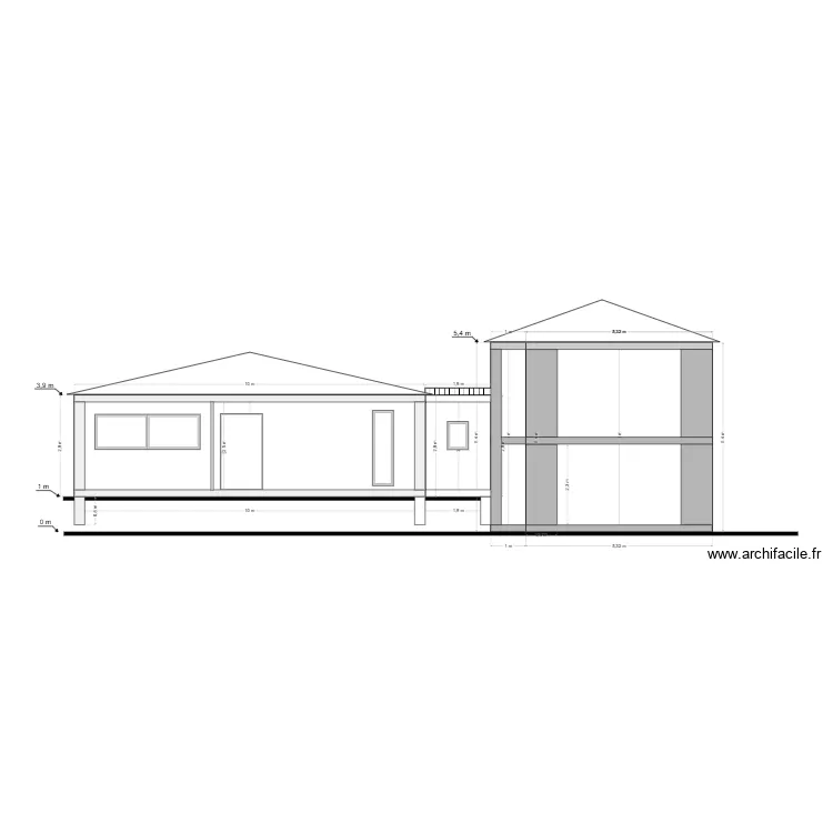 FACADE SUD OUEST PLAN FINAL. Plan de 