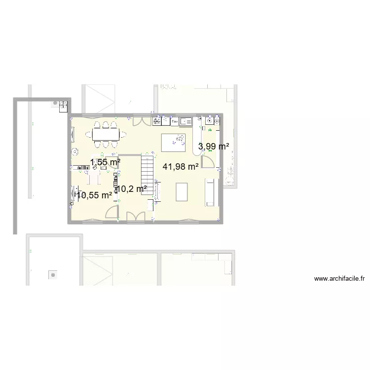 1ff. Plan de 18 pièces et 273 m²