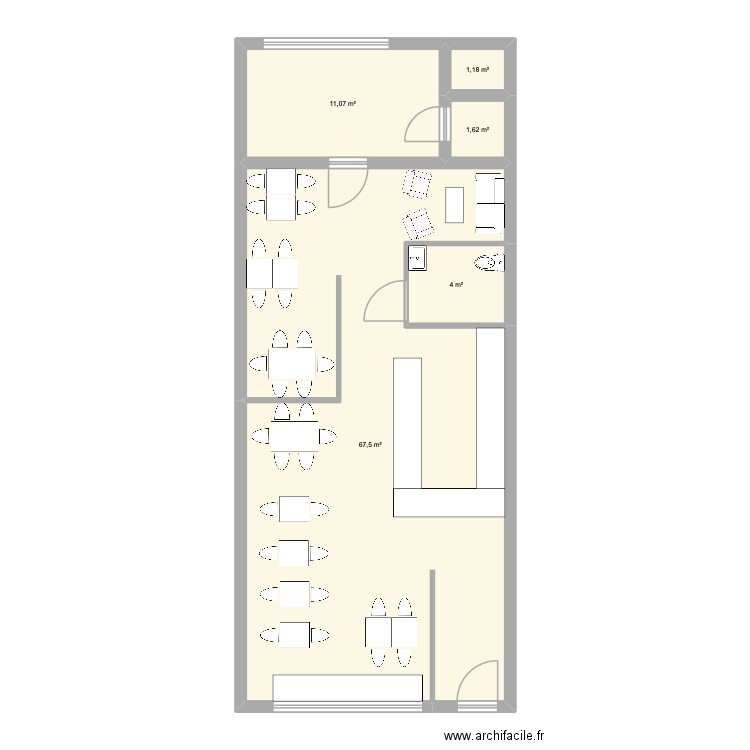 TITEAS COTTAGE. Plan de 5 pièces et 85 m2