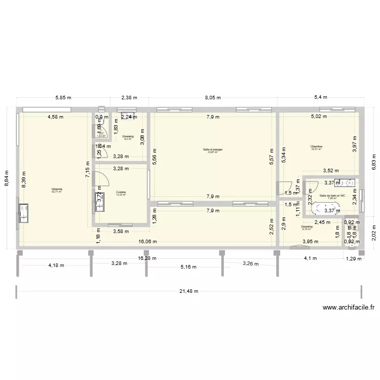 Charpente  2. Plan de 9  et 169 m²