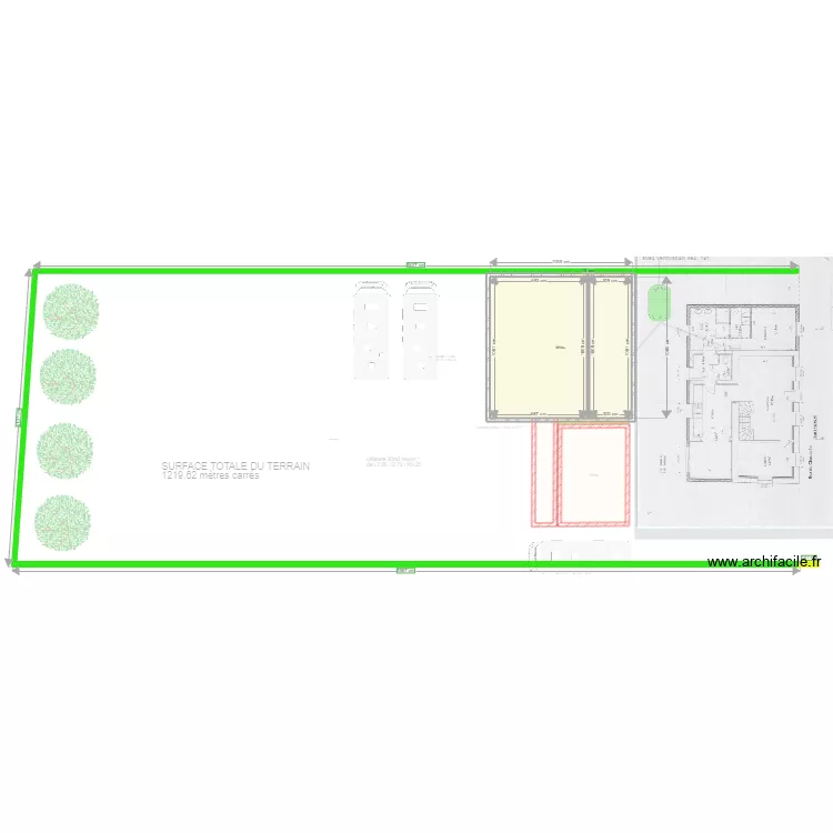 garage  busnes new dimensions au rectangle. Plan de 