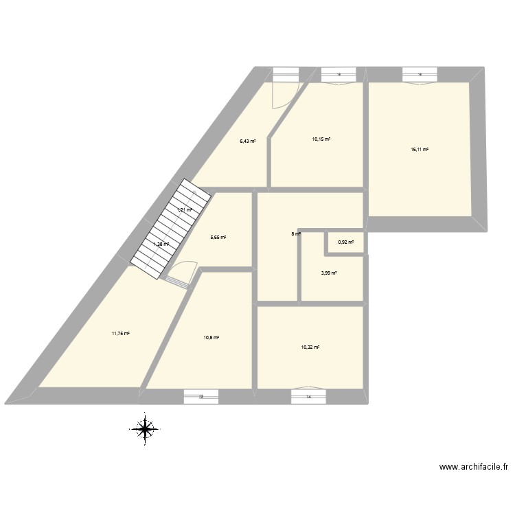 CIRRILON. Plan de 30 pièces et 267 m2