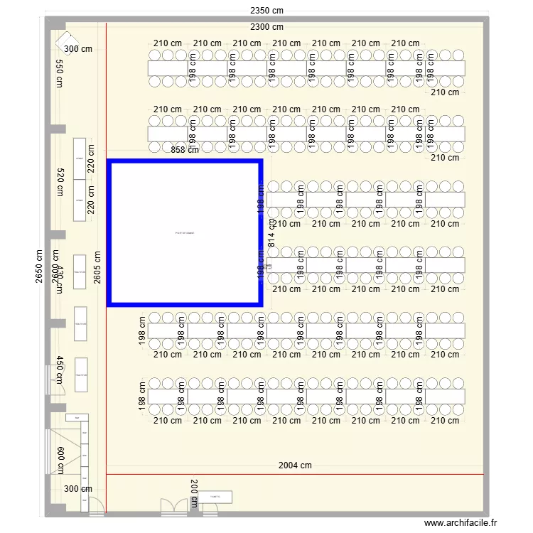 salle basket souper. Plan de salle basket souper. Plan de