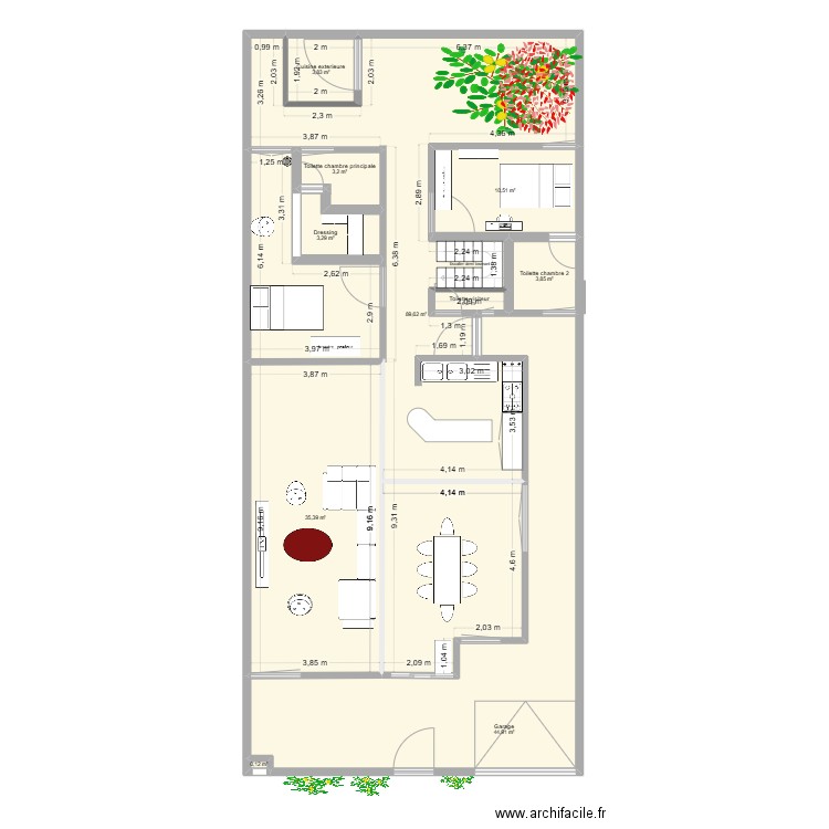 MAURI7. Plan de 10 pièces et 196 m2