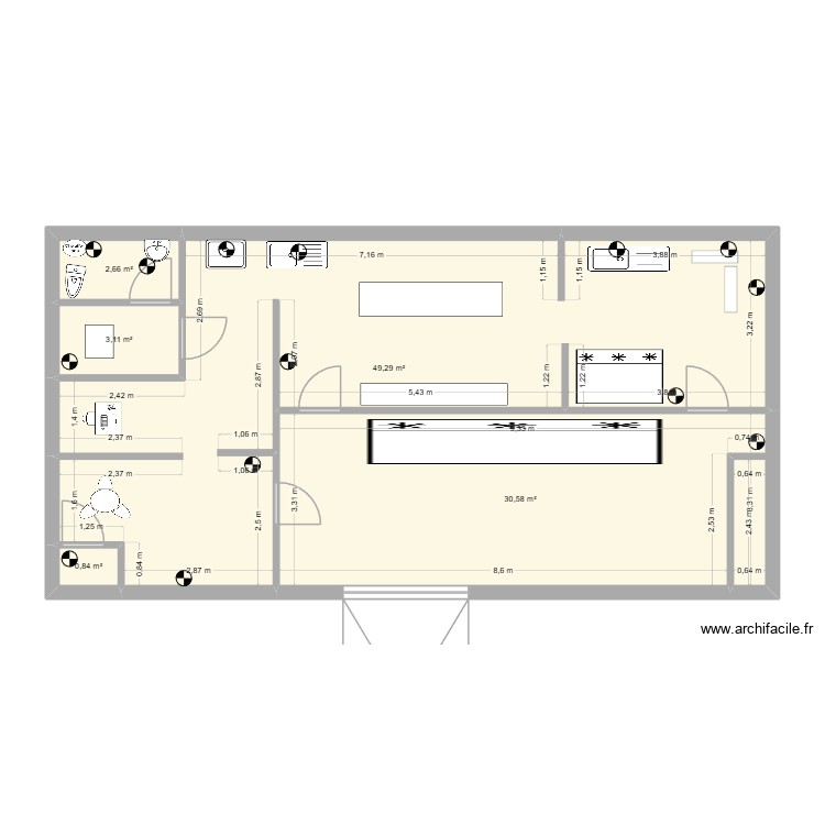 SOS Fondue. Plan de 0 pièce et 0 m2
