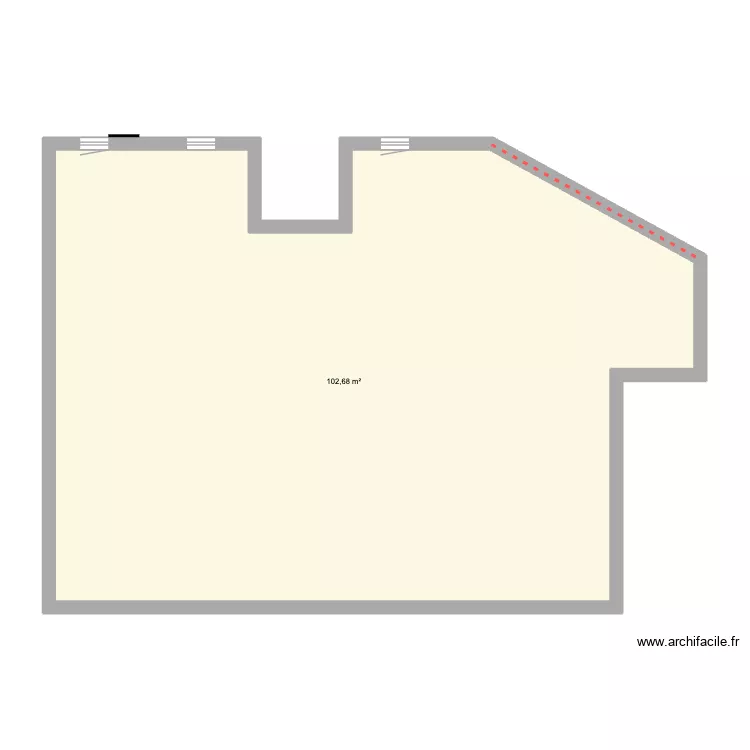 maison p&eacute;rigny. Plan de 1  et 103 m²