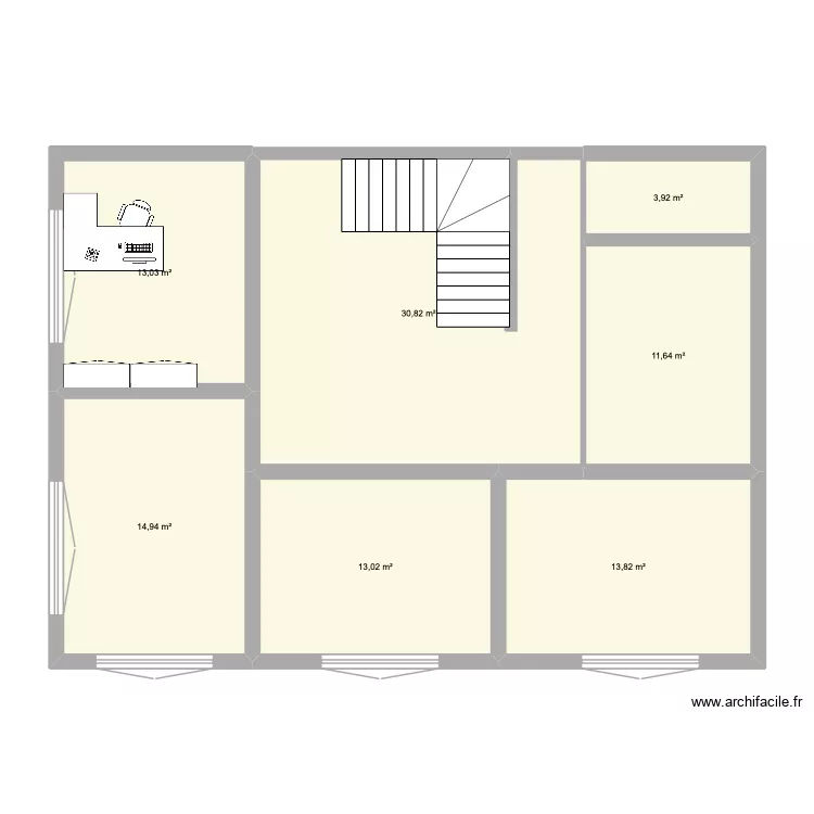 plan Lclev 6. Plan de 7 et 105 m² plan Lclev 6. Plan de 7 et 105 m²