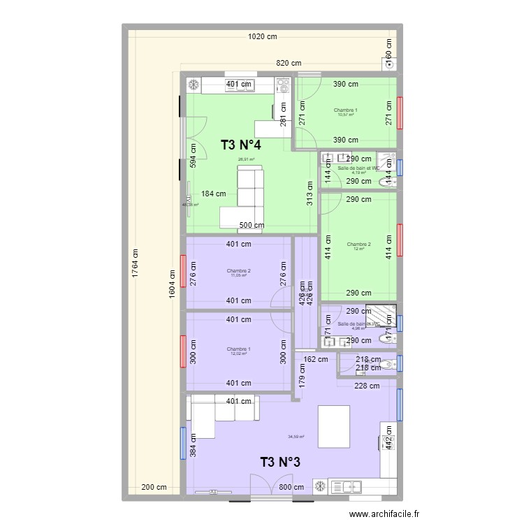 PROJET ST JOSEPH R-1 PROJET. Plan de 11 pièces et 171 m2