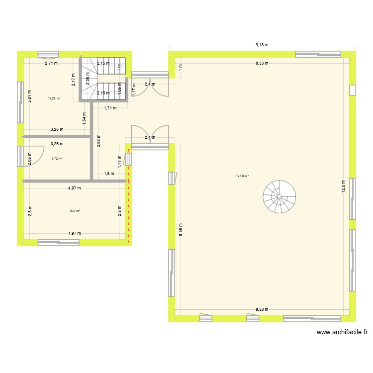 MAISON. Plan de 0 pièce et 0 m2