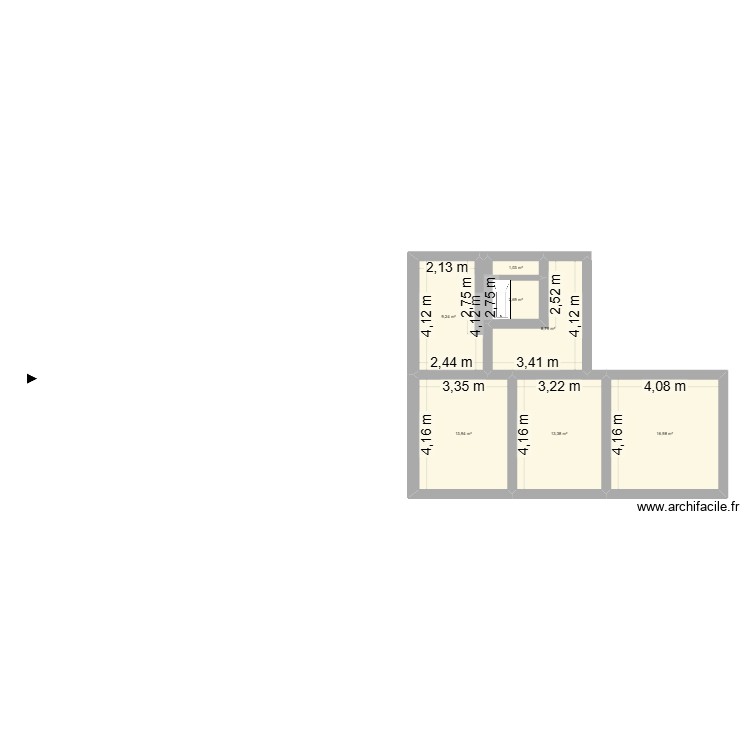 Hlavn&iacute; tř&iacute;da 258 byt 6 HA. Plan de 0 pièce et 0 m2