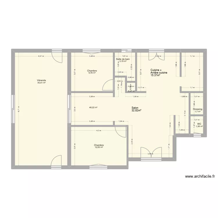Sebille Yolande. Plan de 