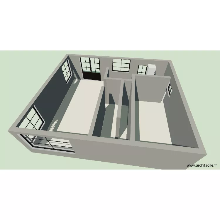 Faisan 2. Plan de 1  et 64 m²