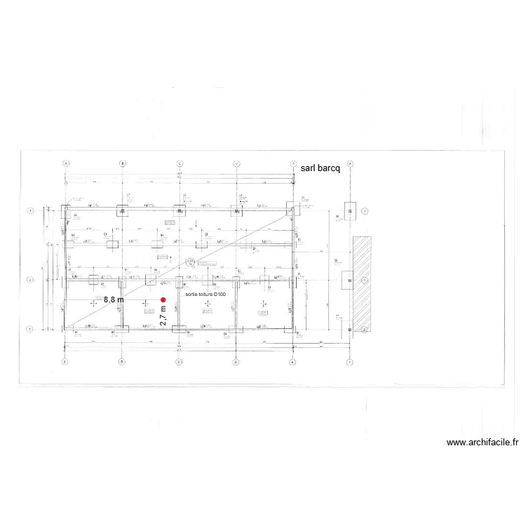 sortie toiture decompression. Plan de 