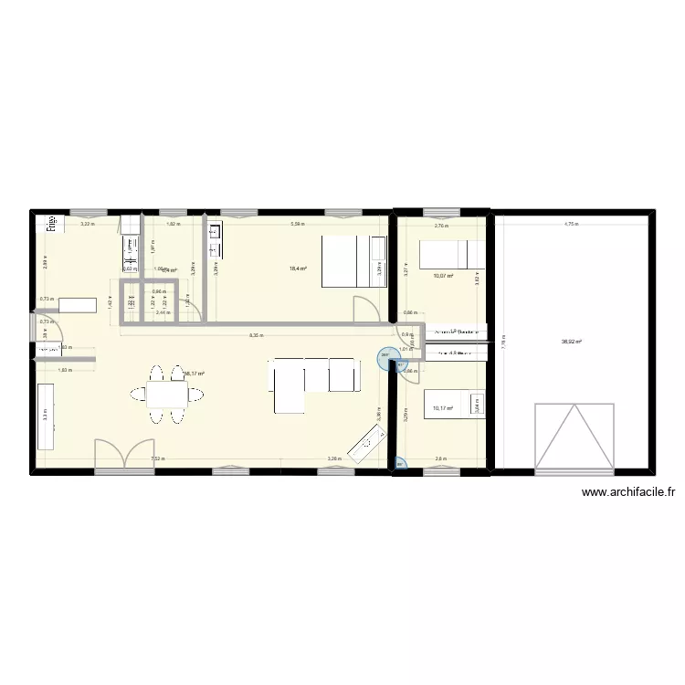 maison smej plan 4ch 1sdb. Plan de 6 pièces et 140 m²